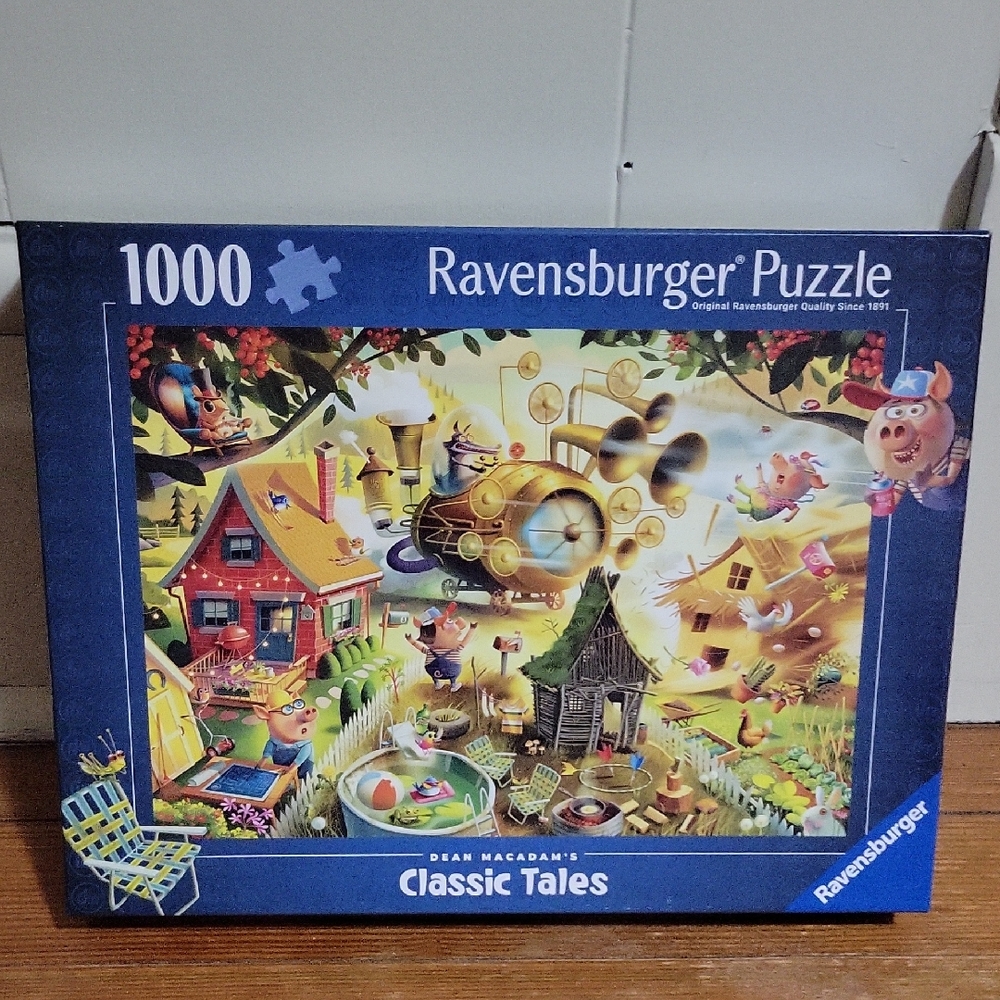 Ravensburger Classic Tales “Look Out Little Pigs!” 1000 Piece Puzzle